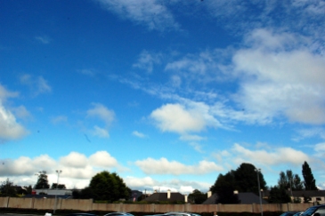 The sky over Lidl car park on 7th Aug '12